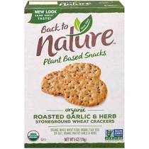 Crackers -Roasted Garlic and Herb Stoneground Wheat