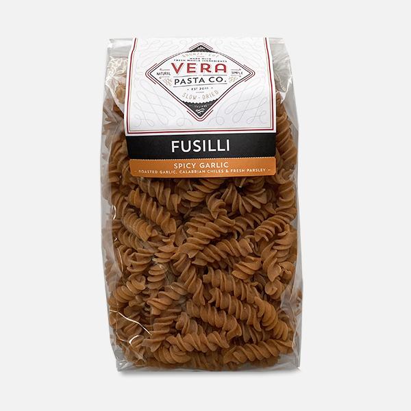 Pasta, Fusilli, Spicy Roasted Garlic, Dry, 15 oz.